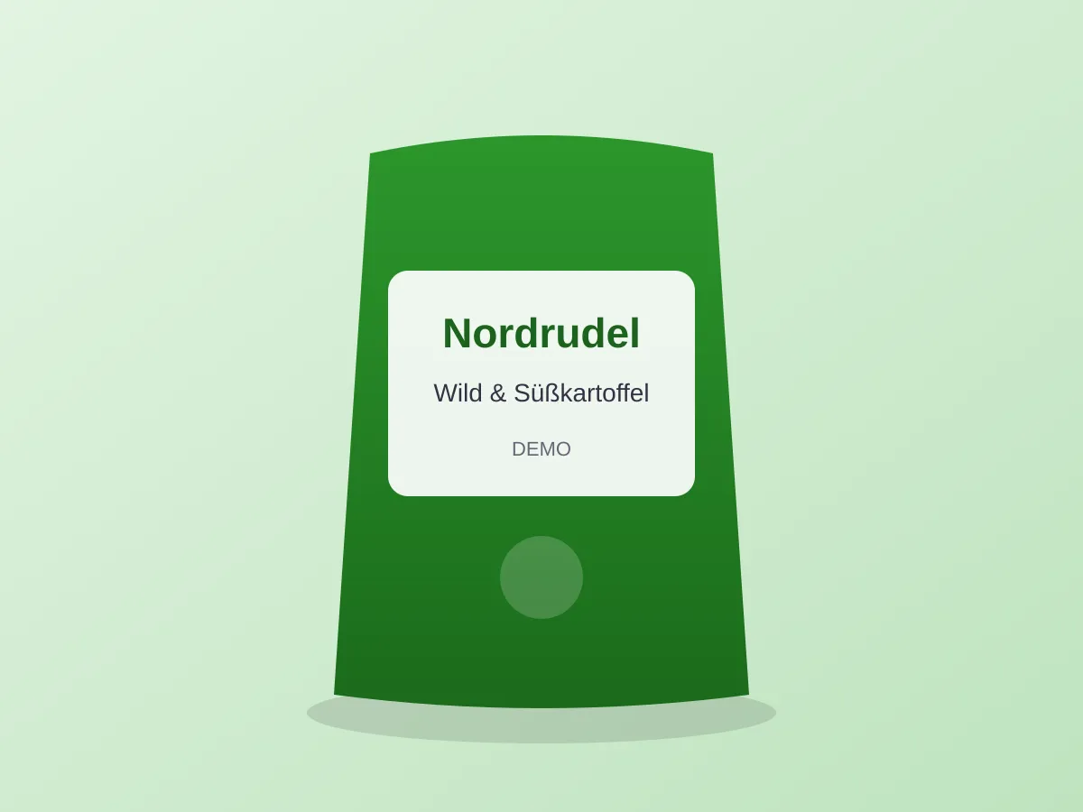 Verpackung von Nordrudel Wild & Süßkartoffel