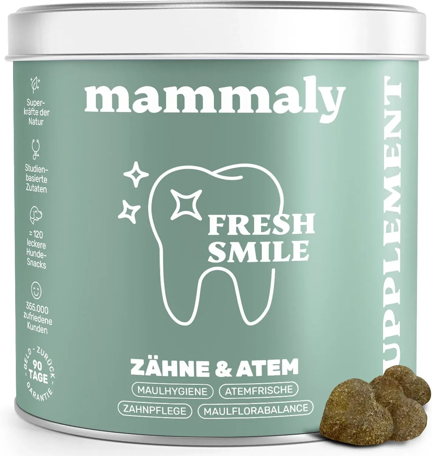 Verpackung mammaly Fresh Smile Snack (Bild: Hersteller)